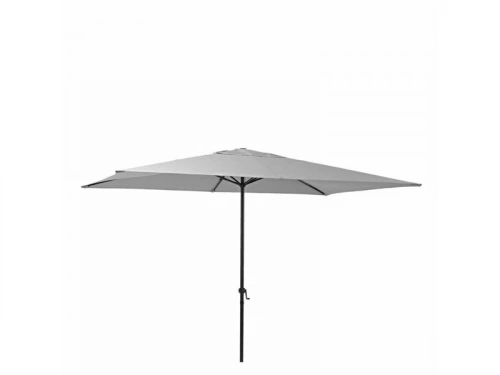 Parasol pied central Polar anthracite rectangulaire, L.300 x l.194 cm