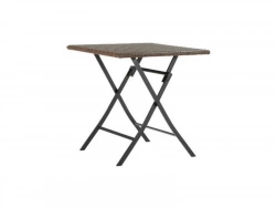 Table De Repas Bistro Zena Carré Brun 4 Personnes