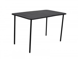 Table de jardin Café rectangulaire gris / argent 4 personnes