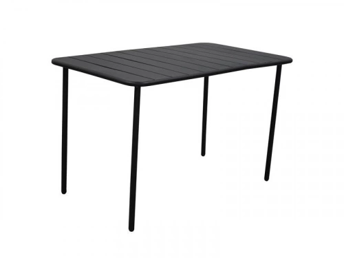 Table de jardin Café rectangulaire gris / argent 4 personnes