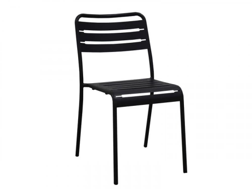 Chaise de jardin Café en acier gris anthracite