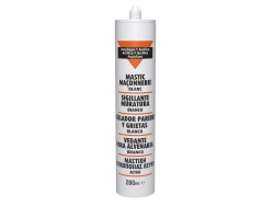 Mastic d'étanchéité mur et boiserie intérieurs, 280 ml blanc