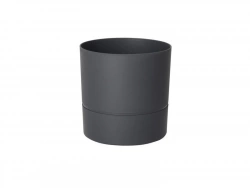 Pot Rond Polypropylène Aquaduo Diam.19.3 Cm Gris Anthracite