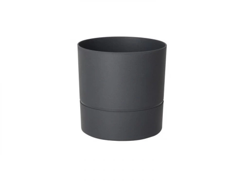 Pot Rond Polypropylène Aquaduo Diam.19.3 Cm Gris Anthracite