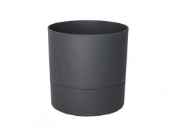 Pot Rond Polypropylène Aquaduo Diam.24.3 Cm Gris Anthracite