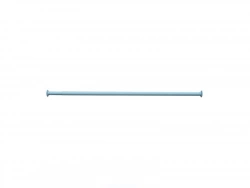 Barre droite extensible L.120 cm Blanc, SENSEA