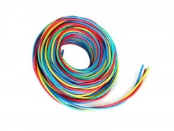Fil Électrique 2.5 Mm² H07Vu L.25 M, Rouge / Bleu / Vert - Jaune