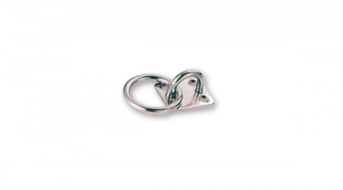 Platine avec anneau en inox, diam 6mm