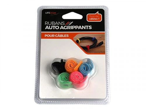 Lot de 5 attaches-câbles adhésifs
