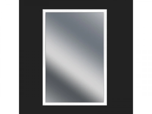 Miroir non lumineux encadré rectangulaire l.40 x L.60 cm Arica blanc