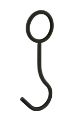 Crochet à suspendre noir l.4.5mm