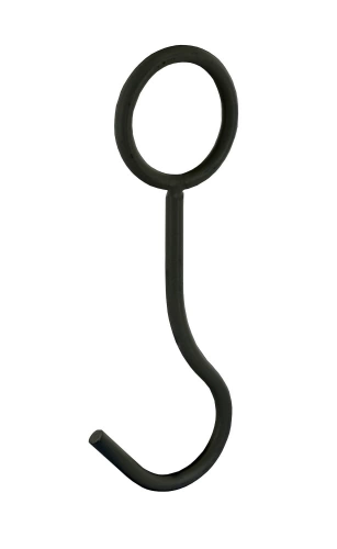Crochet à suspendre noir l.4.5mm