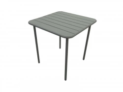 Table de jardin Café carré vert 4 personnes