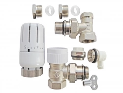 Kit thermostatique T301 équerre universel complet D14 SOMATHERM