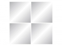 Set de 4 miroirs carrés 30x30cm
