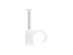 Lot de 25 attache-fils, diamètre de 8 à 12 mm L. 14 mm blanc