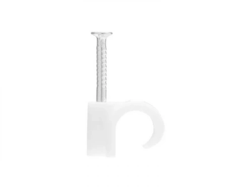 Lot de 25 attache-fils, diamètre de 8 à 12 mm L. 14 mm blanc