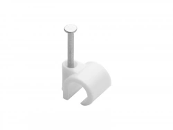 Sachet de 50 attache-fils, Diam. De 8 à 12 mm, L.14 mm, blanc