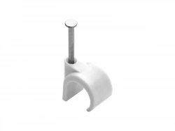 Lot de 50 attaches fils diamètre de 16 à 19 mm blanc