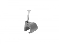 Sachet de 50 attache-fils, Diam. De 8 à 12 mm, L.14 mm, gris