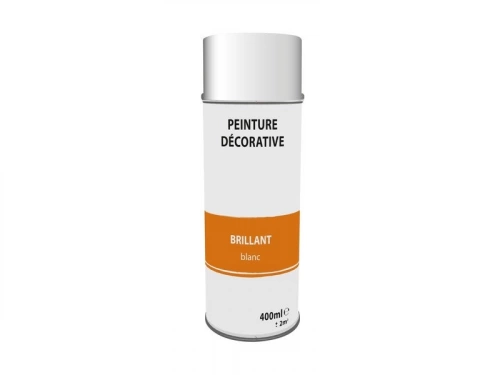 Peinture aérosol blanc brillant 400 ml