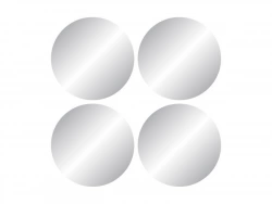 Set de 4 miroirs ronds diamètre20cm