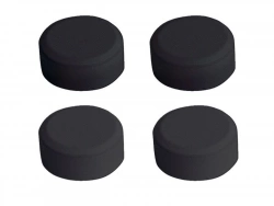 Fixations miroirs rondes noires