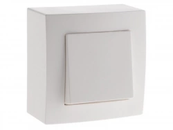 Interrupteur va-et-vient complet saillie Presto, ZENITECH, 10 A blanc