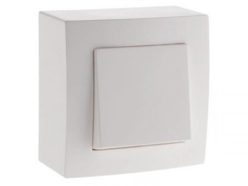 Interrupteur va-et-vient complet saillie Presto, ZENITECH, 10 A blanc