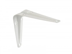 Equerre en acier peint Normo, H.10 x P.7.5 cm blanc