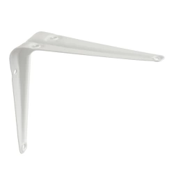 Equerre Normo acier peint blanc, H.12.5 x P.10 cm