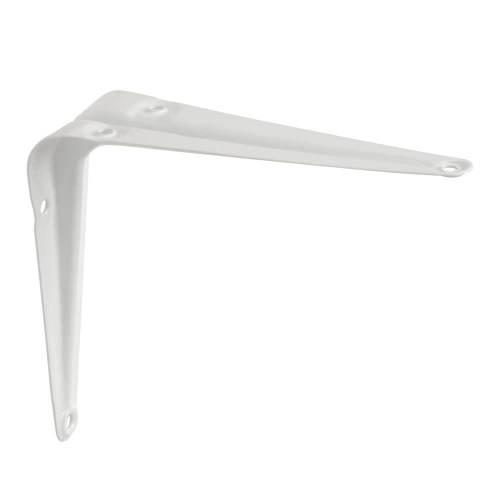 Equerre Normo acier peint blanc, H.12.5 x P.10 cm