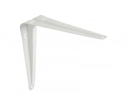 Equerre Normo en acier peint, P.12.5 x H.15 cm blanc