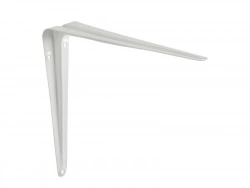 Equerre en acier peint Normo, H.25 x P.20 cm blanc