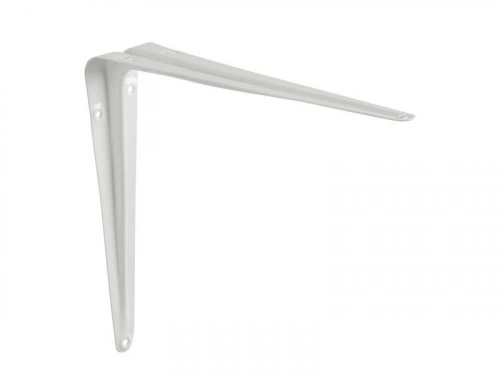Equerre en acier peint Normo, H.25 x P.20 cm blanc