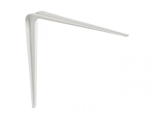 Equerre en acier peint Normo, H.35 x P.30 cm blanc