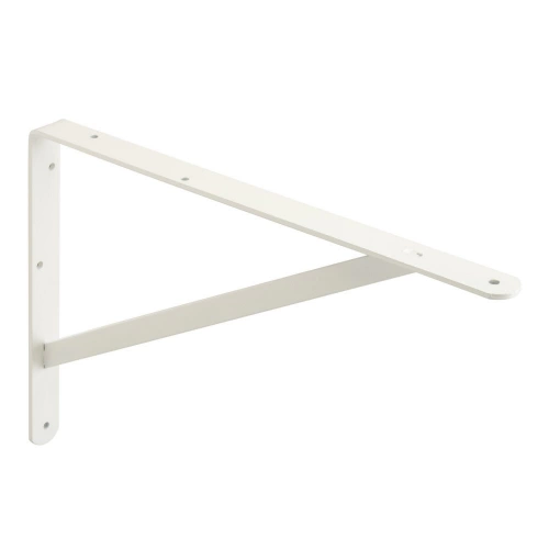 Equerre Dolmen en acier peint, P.26.8 x H.40 cm blanc