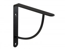 Equerre en acier peint Bi Bop, H.18 x P.18 cm noir