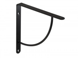 Equerre en acier peint Bi Bop, H.23 x P.23 cm noir