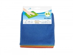 Lot de 4 microfibres nettoyage quotidien multi couleurs