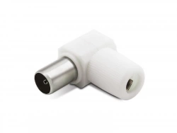 Fiche coudee TV femelle 9.52mm, Metronic