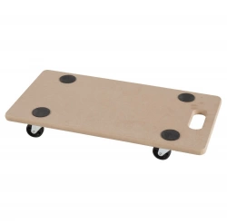 Plateau roulant bois, charge supportée 150 kg