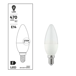 Ampoule led  E14, 470Lm = 4.9W