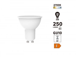 Ampoule led  GU10, 250Lm = 4.9W
