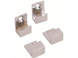 Jeu de 4 fixations miroirs U chromées
