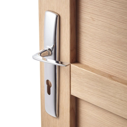 Ensemble de porte Ira trou de cylindre, acier entraxe 195 mm