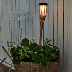 Balise sol effet flamme 81 cm bamboo ORFEO