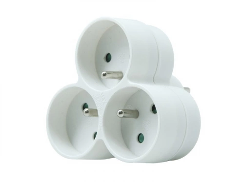 Triplite murale à 3 prises, 16A blanc