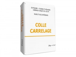 Colle carrelage en poudre intérieur, 25 kg gris