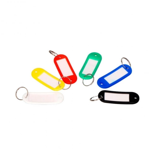 Clé D'identification En Plastique Souple Avec Anneau Et étiquette. Plusieurs Coloris Silca